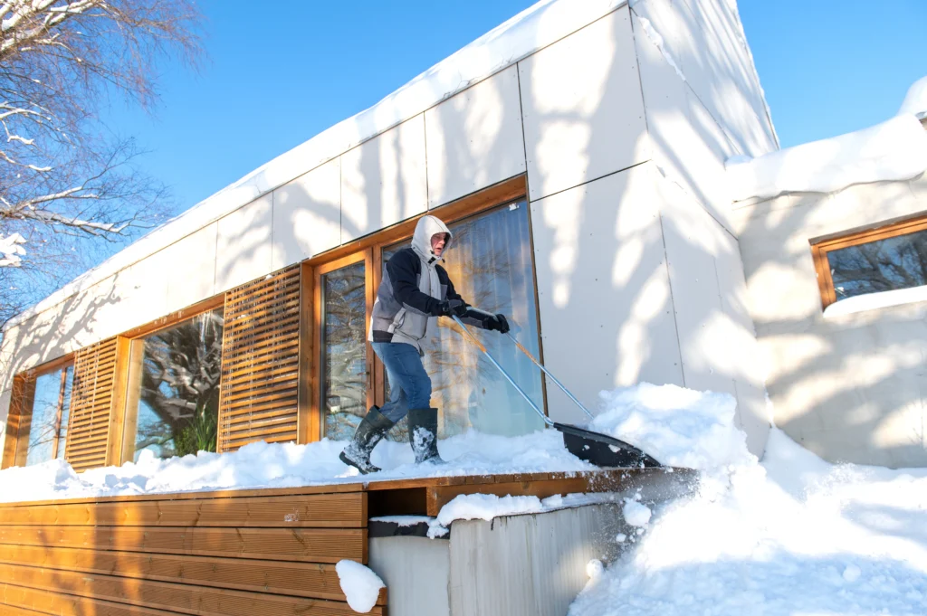Removing snow