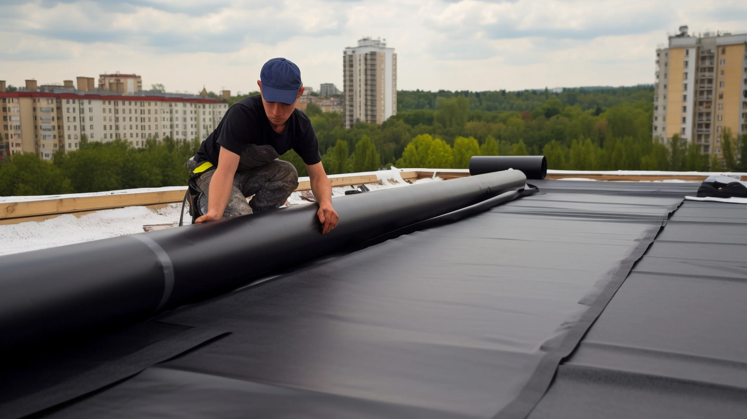 rubber roofing for flat roofs